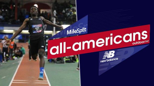 Ja'Mari Ward of Cahokia, IL is the defending indoor national champion in the long jump and owns a season-best of 25-6.5 to rank U.S. No. 1 by nearly five inches.