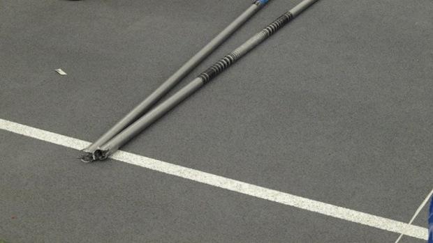 File photo, broken pole vault