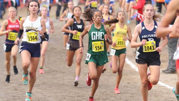 Southern California Community College Cross Country Championships - Videos  - Gabrielle De La Rosa of Santiago Canyon College 8th Place Women's 5K Race  - Southern California Community College Cross Country Championships 2016 -  DyeStatCAL